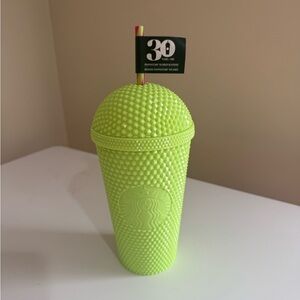 Starbucks Bright Green Textured Dome Lid Tumbler (grande) NWT